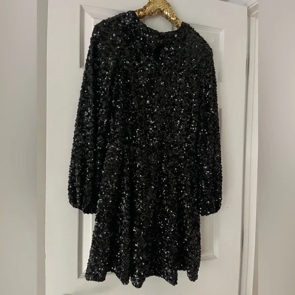 NWT Sunday in Brooklyn Balloon-Sleeve Mini Dress - Picture 6 of 11